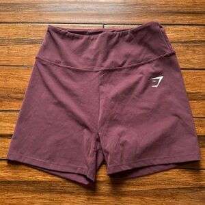 Gymshark Maroon Biker Shorts 4”